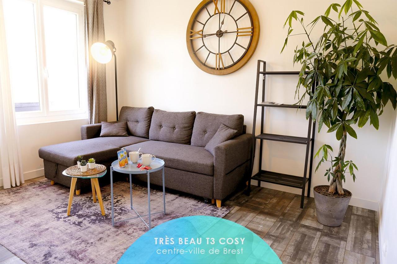 Kailhenn: Joli T3 Cosy, Bien Equipe, Proche Tram Appartement Brest Buitenkant foto